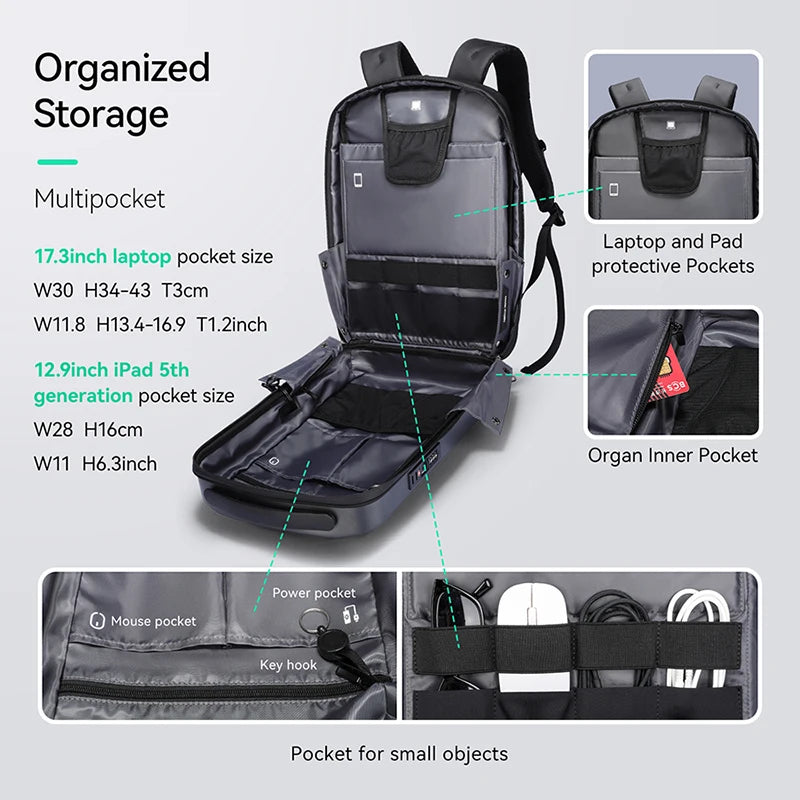 Hard-Shell Backpack (17.3 in Laptop)