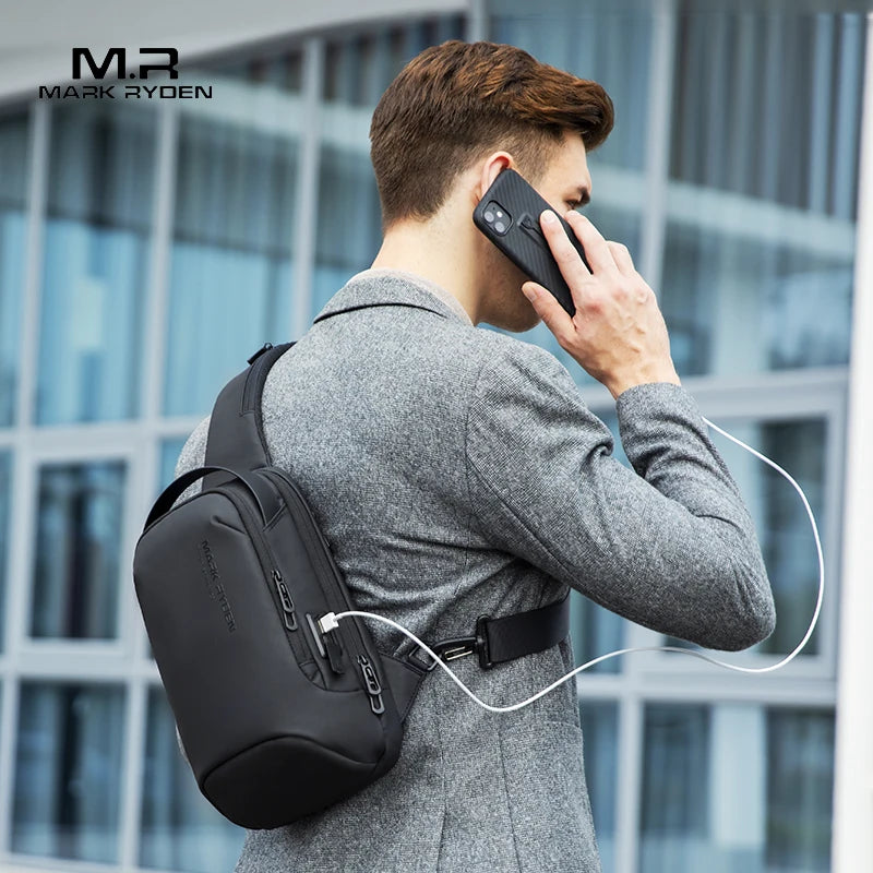 Crossbody Chest Bag (USB Port)