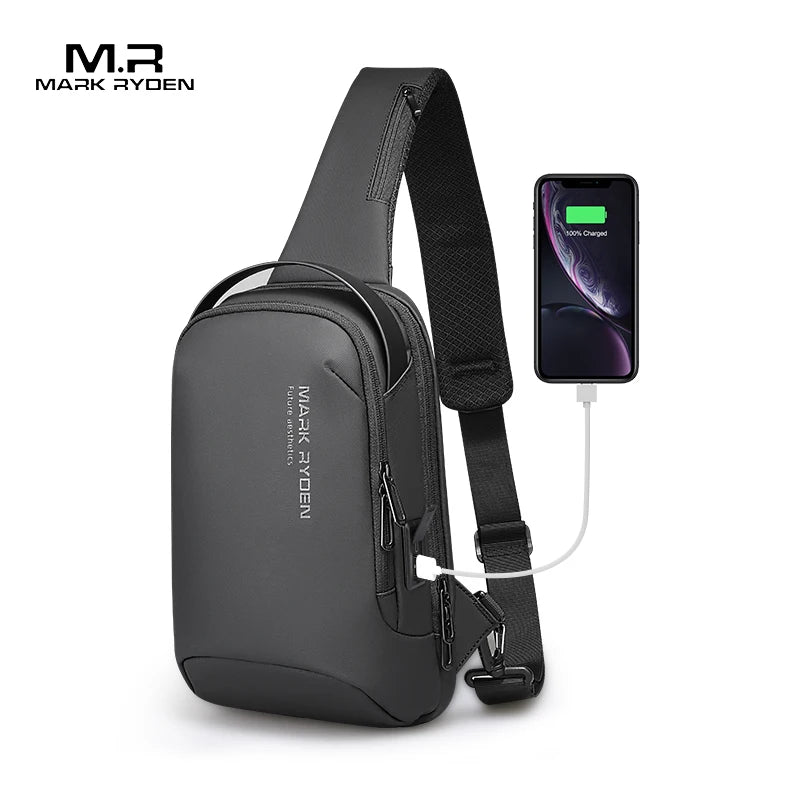 Crossbody Chest Bag (USB Port)