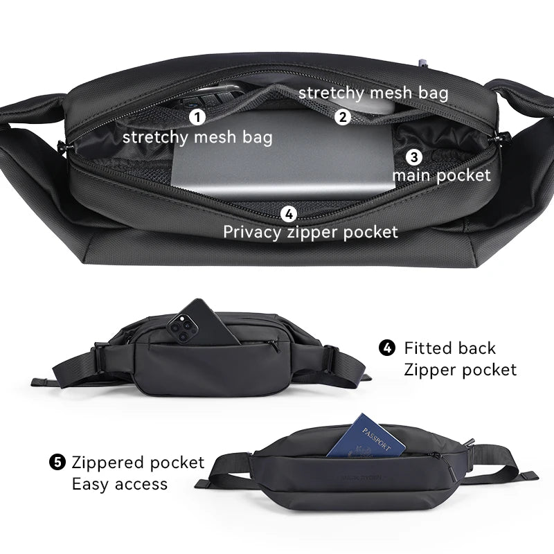 Magnetic Buckle Waist Bag