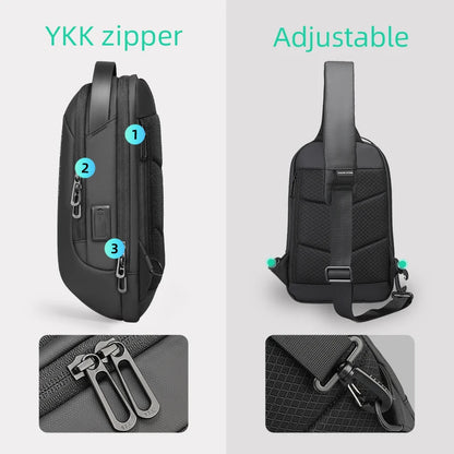Crossbody Chest Bag (USB Port)
