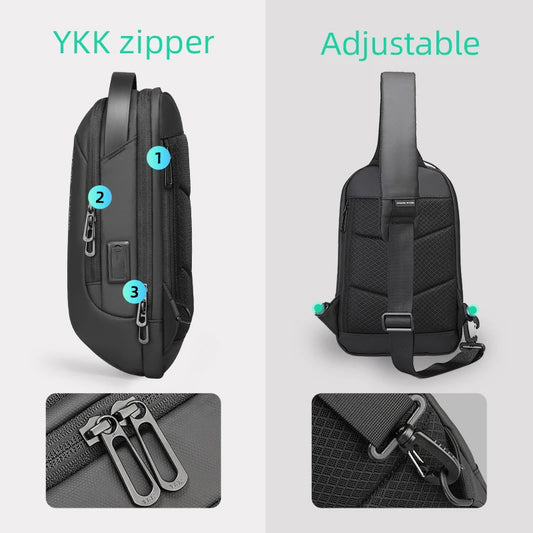 Crossbody Chest Bag (USB Port)